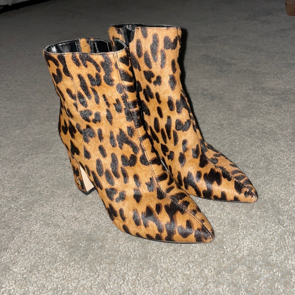 Leopard Hair Booties